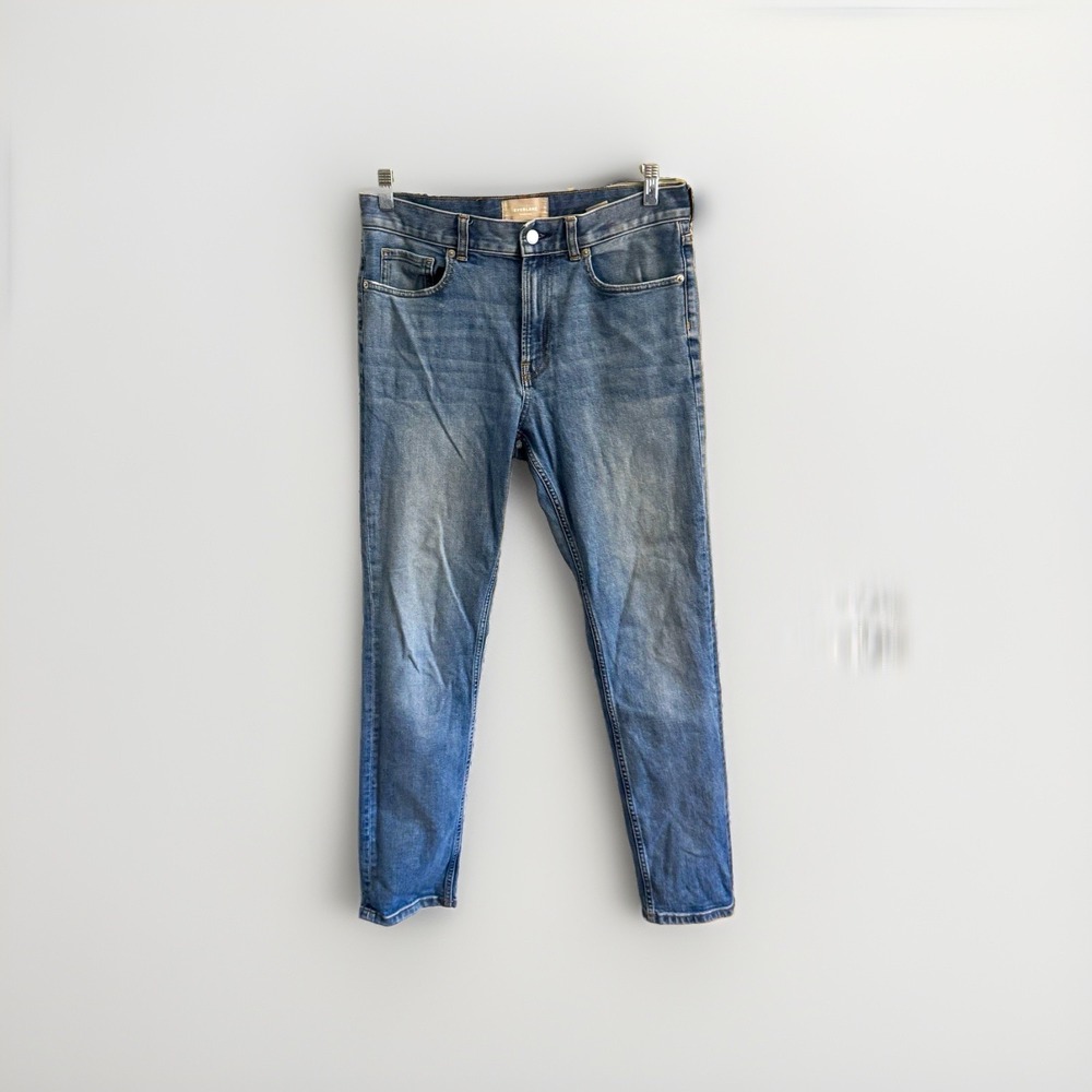 Everlane Women's 33x32 Slim Fit Skinny Jeans Blue Medium Wash Denim Mid Rise